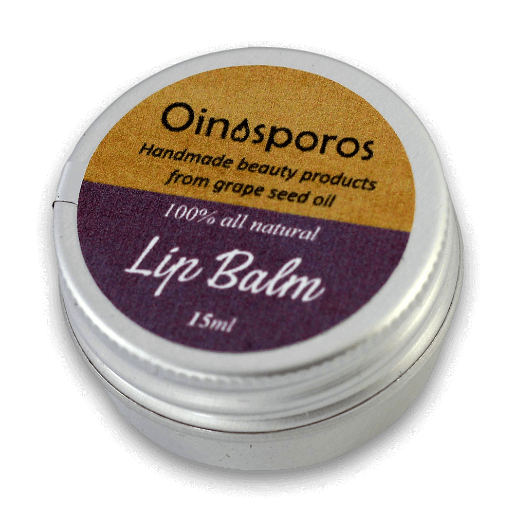 Lip Balm με Έλαια Σταφυλιού και Φυσικό Κερί Μέλισσας απαλής υφής, με αποτέλεσμα την καλύτερη ενυδάτωση των ξηρών και σκασμένων χειλιών.